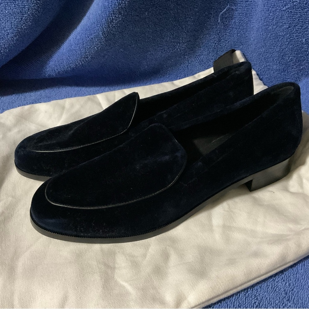 Me+Em Velvet Evening Loafer New with dust bag- Blue size 41 or US 10